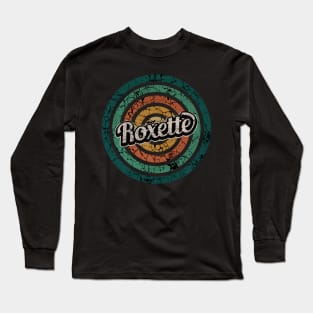 Roxette // Retro Circle Crack Vintage Long Sleeve T-Shirt